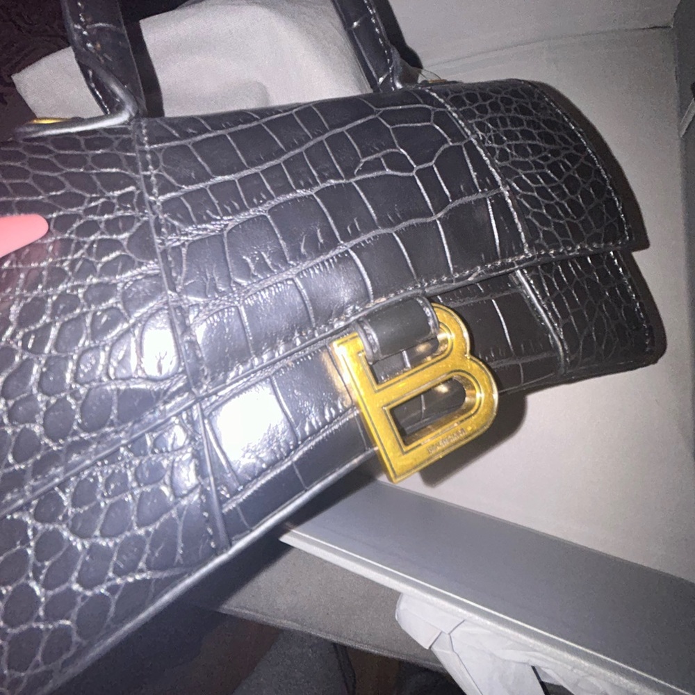 Hourglass Balenciaga Black Bag - Picture 6 of 16
